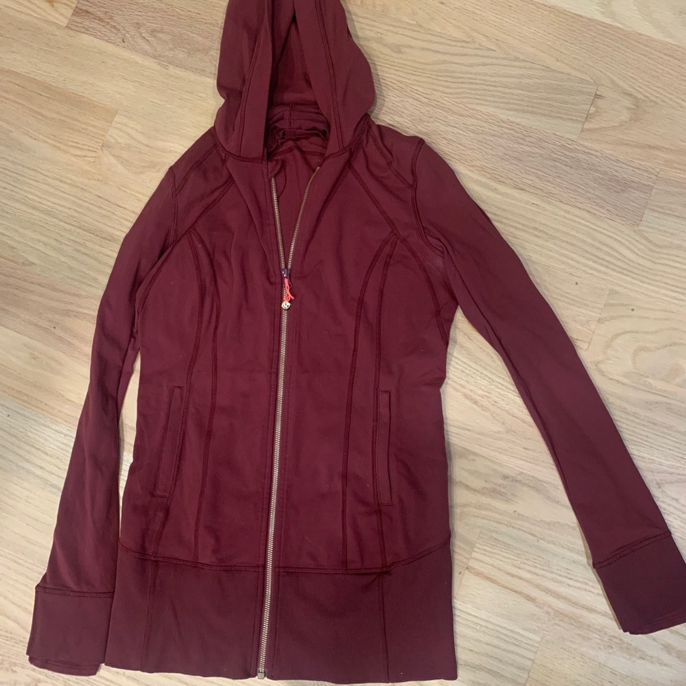 Lululemon Maroon Zip Up Hoodie